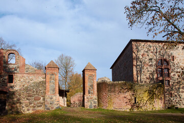 Fototapeta na wymiar Ruine der Burg Gerswalde in der Uckermark