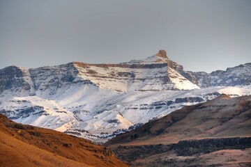 FRESHLY FALLEN SNOW , drakensberg, south africa - 633340322