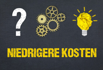 Obraz premium niedrigere Kosten 