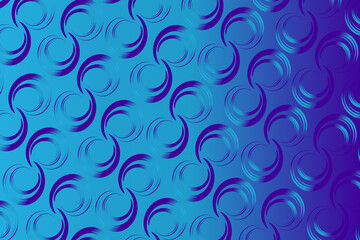 Abstract blue background with asymmetric blue lines in the form of spirals	