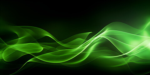 Green ambient wave structure screen wallpaper background. Horizontal alignment.