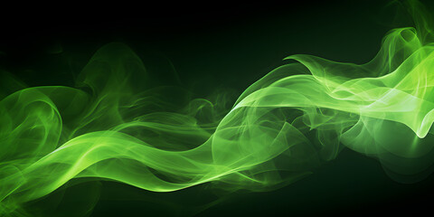 Green ambient wave structure screen wallpaper background. Horizontal alignment.