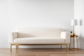 white leather sofa
