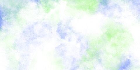 カラフルな滲みのある淡い水彩風背景　バナー