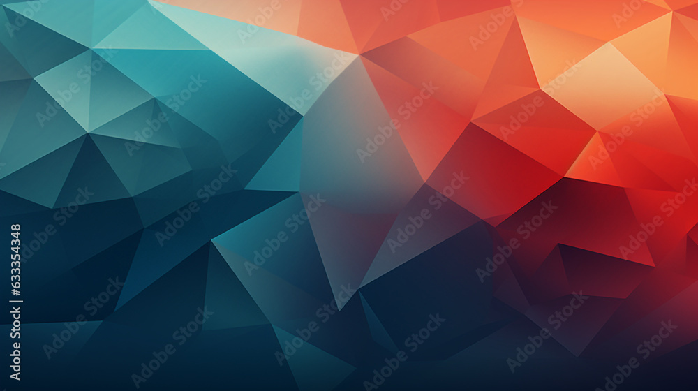 Poster gradients to add dimension and shading to the overlapping geometric shapes, enhancing the visual app