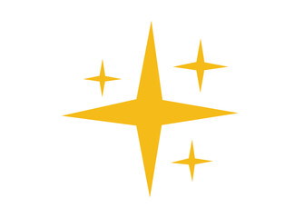 Sparkles Stars icon isolated on white background. Vector illustration