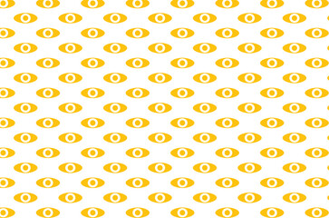 Digital png illustration of yellow eye shapes on transparent background
