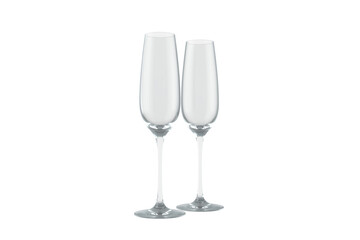 Digital png illustration of two glasses on transparent background