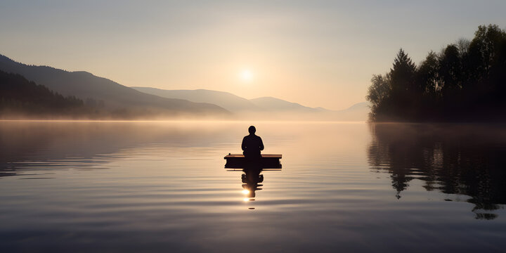 spirituality meditation mindfulness peace harmony generative AI