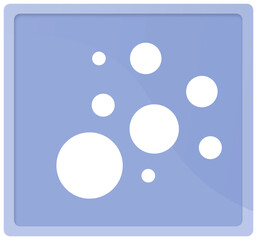 Digital png illustration of abstract shape on transparent background