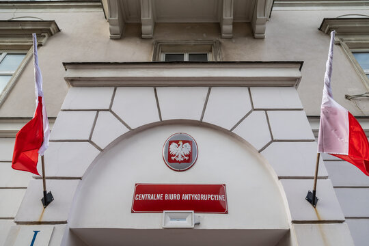 Warszawa, Polska - 9 sierpnia 2023: Widok na budynek CBA - Centralnego Biura Antykorupcyjnego