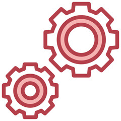 gear line icon,linear,outline,graphic,illustration
