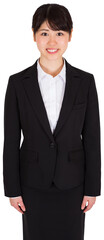 Digital png photo of asian businesswoman on transparent background