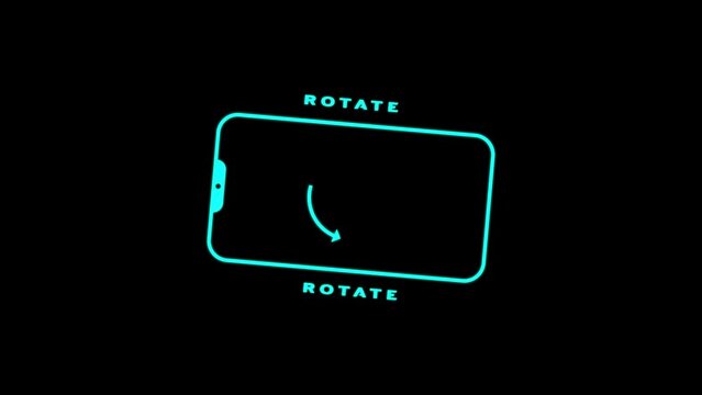 Rotate Your Phone,Alpha Chennel , perfect loop (2 sekond ) 
Phone rotation animation, use in your Insta Reel and Yt Shorts, transparent background with a 2 second loop