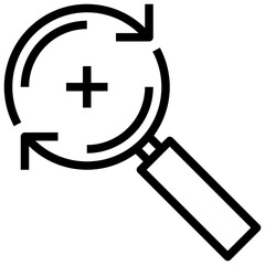 search line icon,linear,outline,graphic,illustration