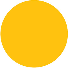 Digital png illustration of yellow circle with copy space on transparent background