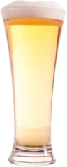 Gordijnen Digital png photo of glass of beer on transparent background © vectorfusionart