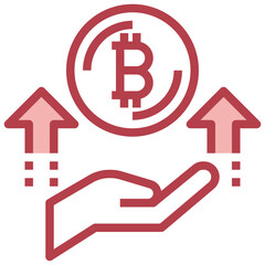 PROFIT line icon,linear,outline,graphic,illustration