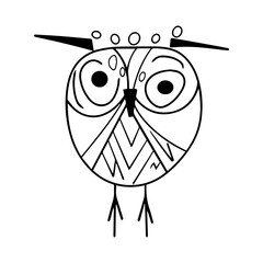 owl sketches used in posters and other banners for celebration and festival