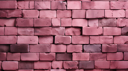 Obraz premium background of pink brick wall. brick texture.