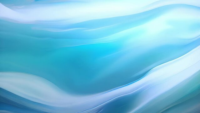 Abstract swirls of light blue and green that create the image of an ocean wave crested with shining aquamarine Abstract wallpaper background