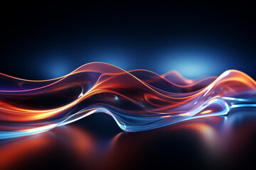 Creative abstract digital wallpaper background vector illustration or texture. Ai generated