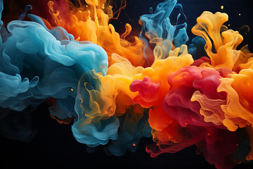 Creative abstract digital wallpaper background vector illustration or texture. Ai generated