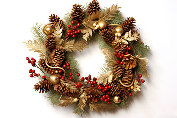 Fototapeta na wymiar Christmas Xmas season Wreath