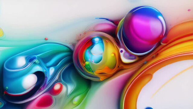 A cloaking of colourful droplets like a fine mist of oils and es cloaking the canvas in a refreshing Abstract wallpaper background