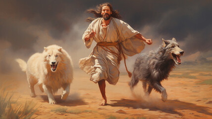 Jesus Christ and the Wolves