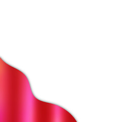 Glossy and Silky Red Abstract Border