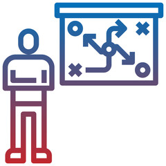 planning line icon,linear,outline,graphic,illustration