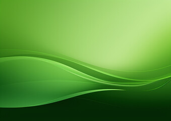 Green volume waves abstract background, nature eco wallpaper or presentation backdrop, abstract