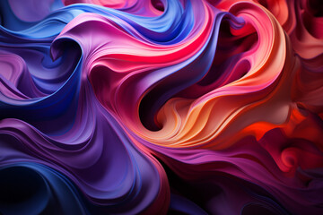 Obraz premium Creative abstract digital wallpaper background vector illustration or texture. Ai generated