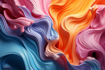 Creative abstract digital wallpaper background vector illustration or texture. Ai generated