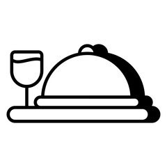 Trendy design icon of cloche