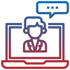 vlog line icon,linear,outline,graphic,illustration