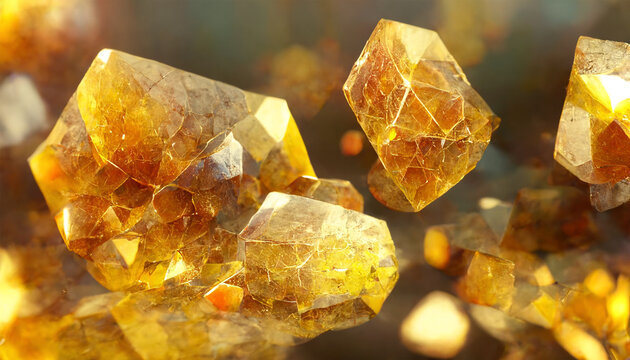 citrine gemstone pattern background