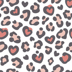 Leopard print. Seamless leopard pattern. Leopard spots. Vector abstract animal print