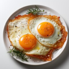 Crispy fried eggs generative ai - 633376599