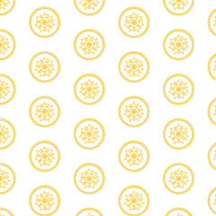 Fototapeta premium Digital png illustration of yellow shapes on transparent background