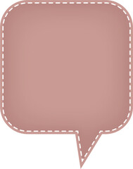 Digital png illustration of speech bubble with copy space on transparent background