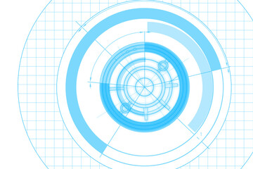 Digital png illustration of scope scanning on transparent background