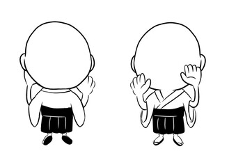 白黒のっぺらぼう