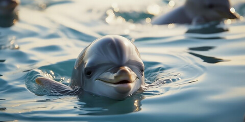 A group of Dolphins - Generative AI