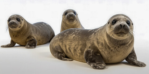 Fototapeta premium A group of Seal - Generative AI
