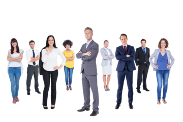 Digital png photo of diverse group of people on transparent background