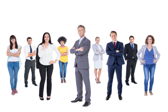 Digital png photo of diverse group of people on transparent background