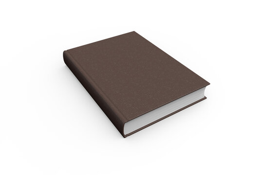 Digital png illustration of brown book on transparent background
