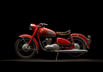 Obraz na płótnie Canvas Motorcycle on Fur Rug in Midcentury Modern Style with Maternity Overlays - Photoshop Overlays